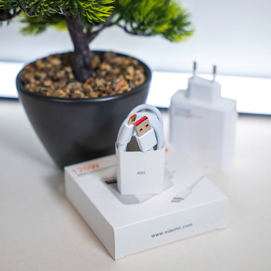 Зарядно + кабел Xiaomi 120W – ултимативна мощност за светкавично зареждане