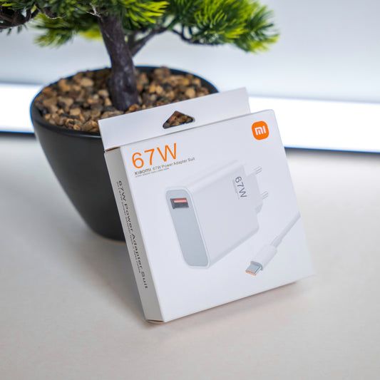 Зарядно + кабел Xiaomi 67W GaN – мощност, интелигентност и компактност в едно устройство