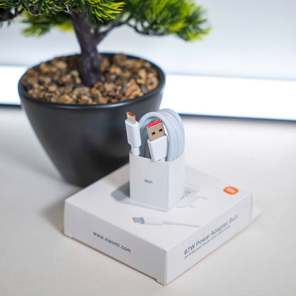 Зарядно + кабел Xiaomi 67W GaN – мощност, интелигентност и компактност в едно устройство