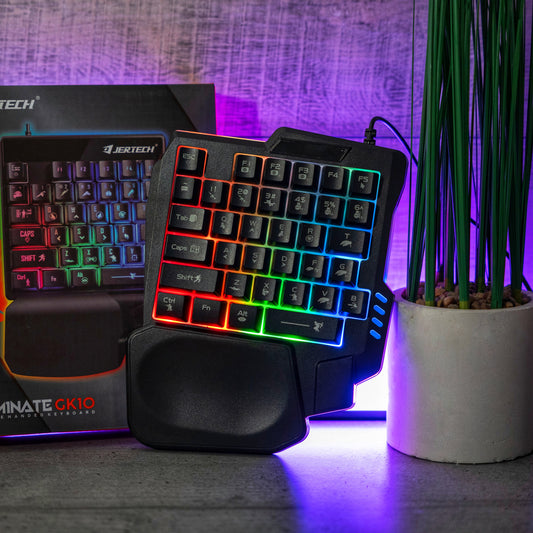 Жична едноръка геймърска клавиатура JERTECH Dominate GK10