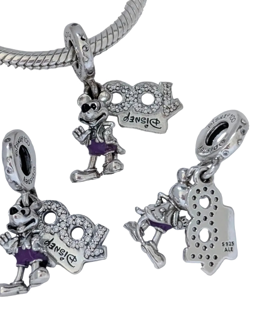 Висулка за гривна тип ,,PANDORA"-Disney Parks 100 Years