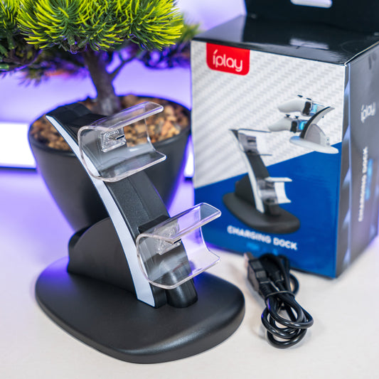 Зарядна станция за PS5 контролери – двойно зареждане с USB-C удобство